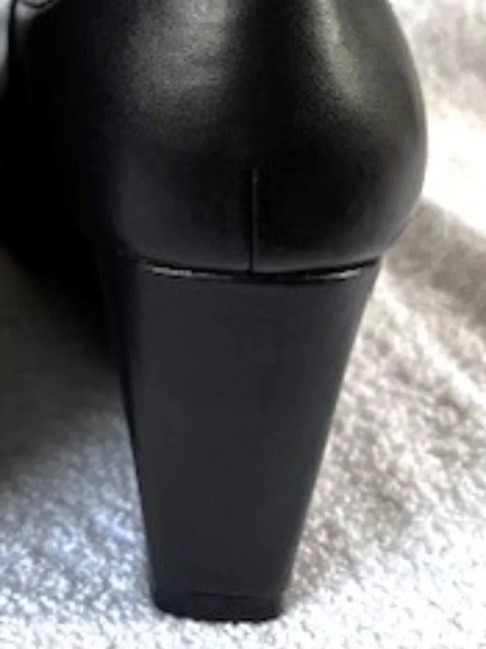 Coach Josephine black leather wedge bootie NWOT Size 8-1/2 - Picture 6 of 13